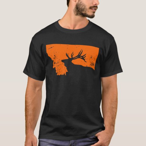 Montana Elk Hunter Montana Elk Hunting Elk T_Shirt