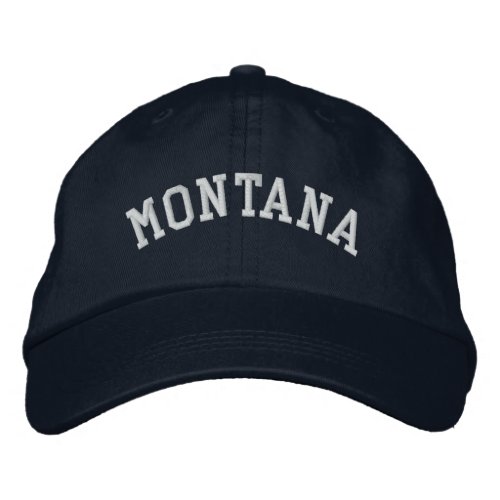Montana Embroidered Basic Cap Navy Blue