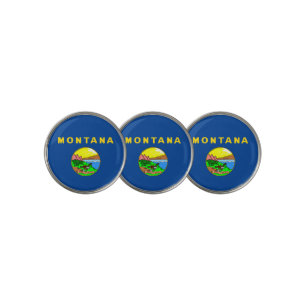 Montana flag golf ball marker