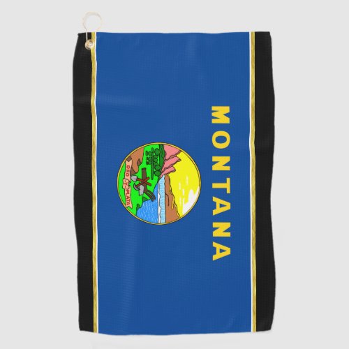 Montana flag golf towel