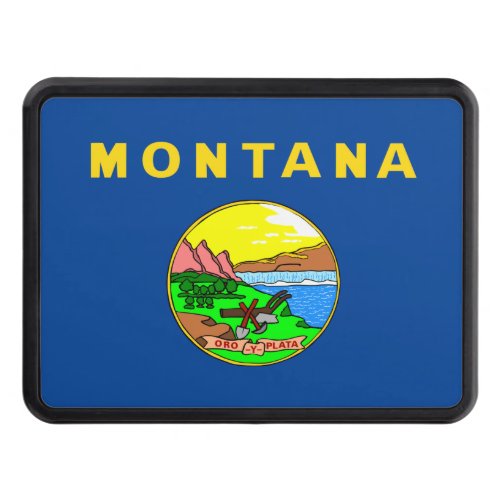 Montana flag hitch cover