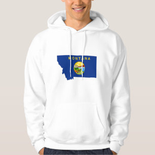 Montana Flag Map Hoodie