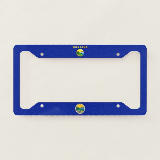 Montana flag-seal license plate frame (Front)