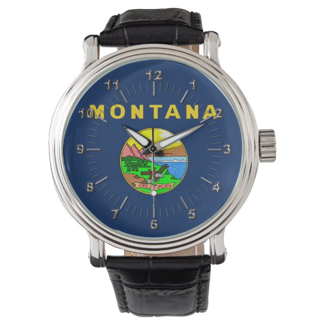 Montana flag watch (Front)