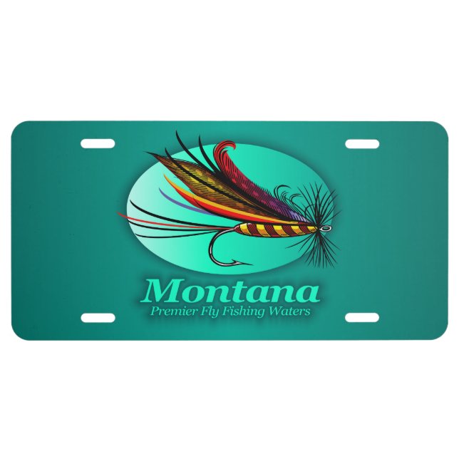 Montana (fly fishing) license plate (Front)