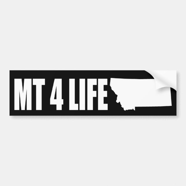 Montana For Life Bumper Sticker Dark (Front)