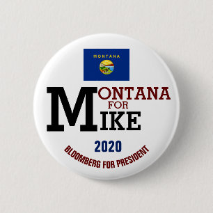 Montana for Mike Bloomberg for President 2020 Button