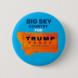 Montana for Trump Pence 2020 Button