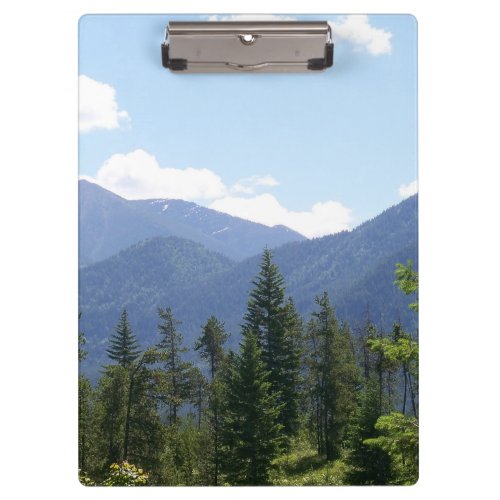 Montana Forest and Mountains Scenic View Clipboard