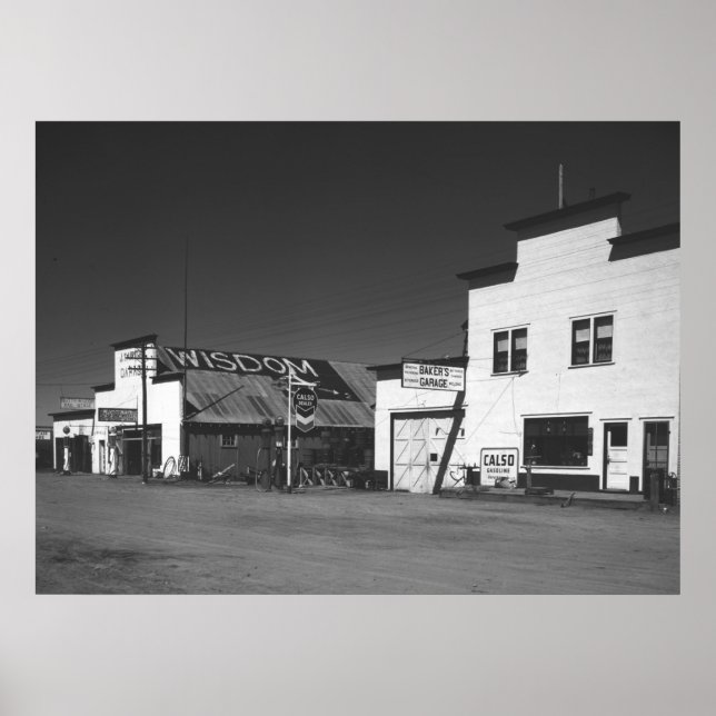 Montana Gas Stations, 1942 Poster (Front)