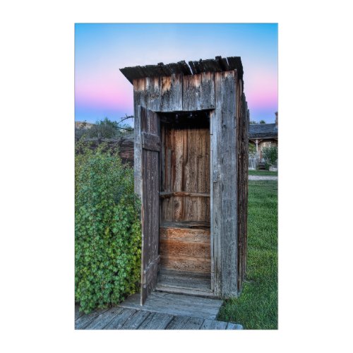 Montana Ghost Town Outhouse Acrylic Print