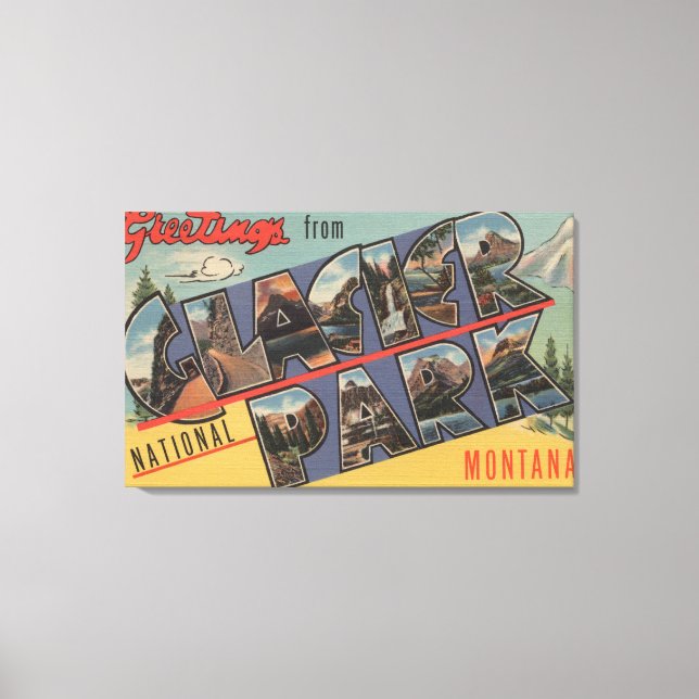 Montana - Glacier National Park Canvas Print (Front)