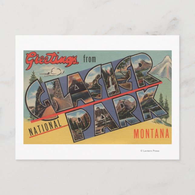 Montana - Glacier National Park Postcard (Front)