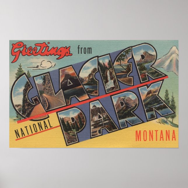 Montana - Glacier National Park Poster (Front)