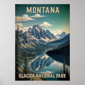Montana Glacier National Park V02 Poster