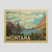 Montana Glacier Park Postcard Vintage Travel