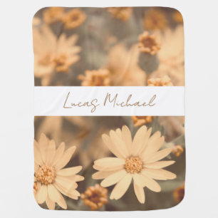 Montana Golden Wildflowers Baby Blanket