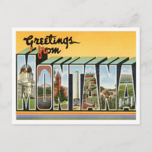 Montana Greetings From US States Postcard