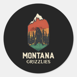 Montana Grizzlies Classic Round Sticker