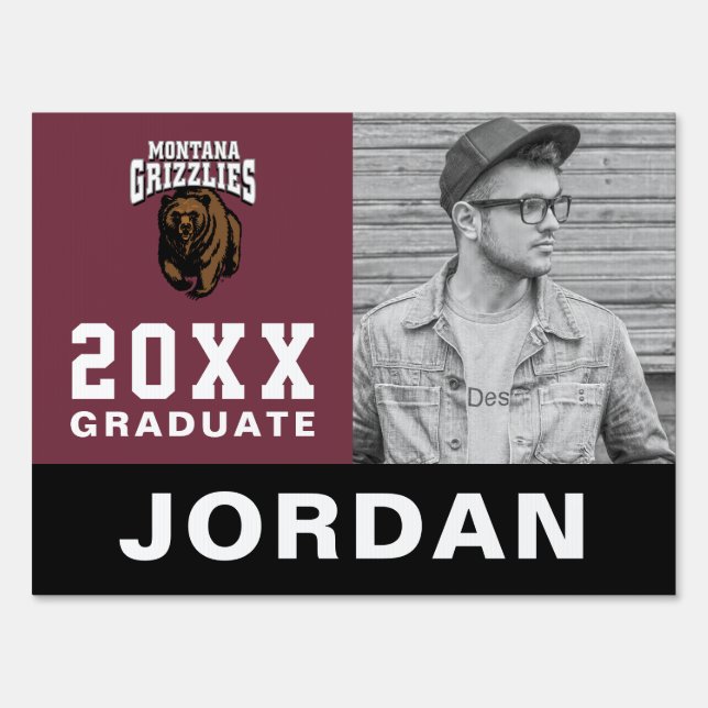 Montana Grizzlies Graduate Sign (Back)