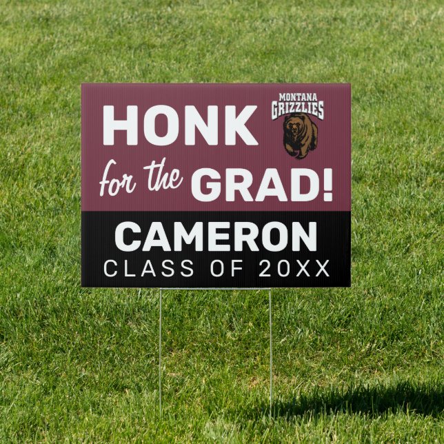 Montana Grizzlies Graduate Sign (Insitu)
