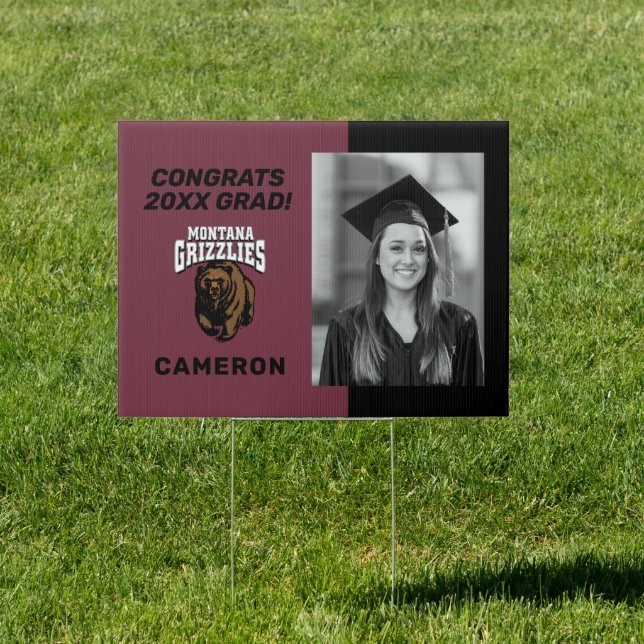 Montana Grizzlies Graduate Sign (Insitu)