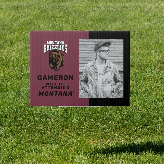 Montana Grizzlies Graduate Sign (Insitu)