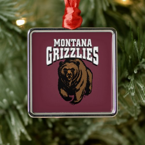 Montana Grizzlies Metal Ornament