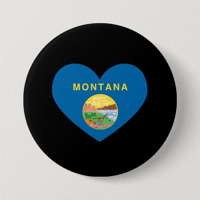 MONTANA HEART DESIGN -  .png Button (Front)