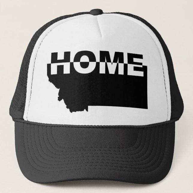 Montana Home Away From State Ball Cap Hat (Front)