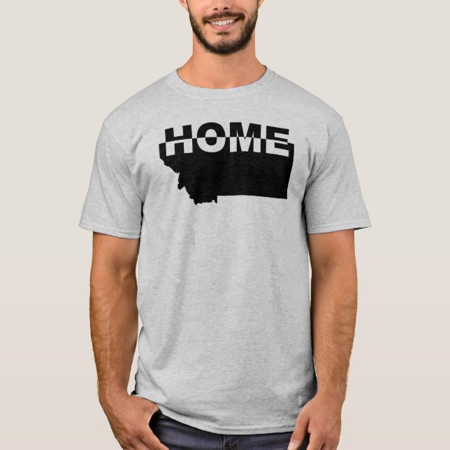 Montana Home Away From State T-Shirt Tees (Front)