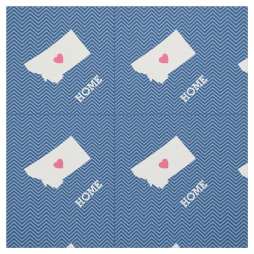 Montana Home State Love with Optional Heart Fabric