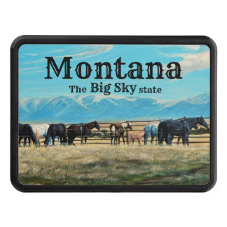 Montana horses, spring roundup, mares/babies hitch cover