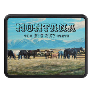 Montana horses, spring roundup, mares/babies hitch cover