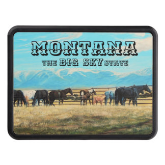 Montana horses, spring roundup, mares/babies hitch cover