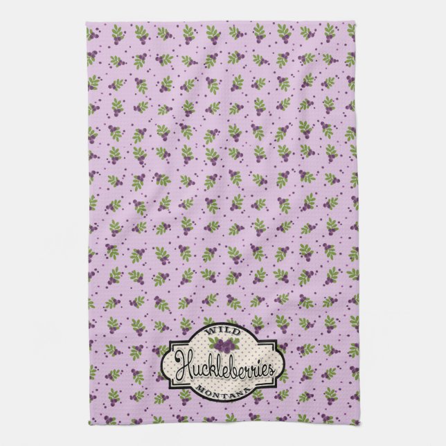 Montana Huckleberry Kitchen Towel (Vertical)