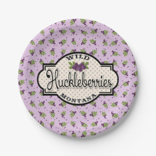 Montana Huckleberry Paper Plates
