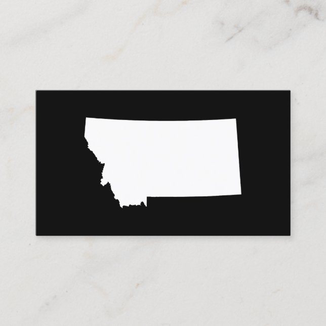 Montana in White and Black Business Card (Front)