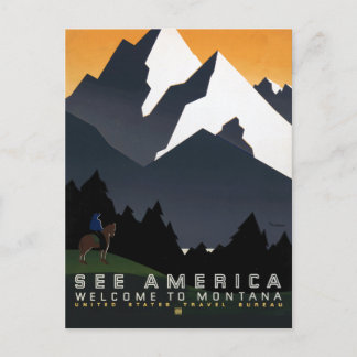 Montana Landscape Art Unedited Vintage Photos Old Postcard