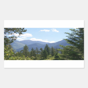 Montana Landscape Scenic View Rectangular Sticker