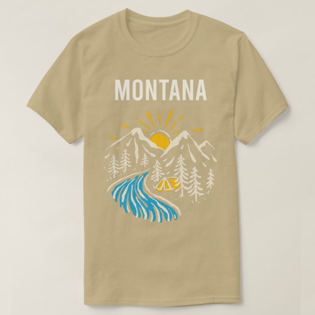 Montana Landscape  T-Shirt (Design Front)