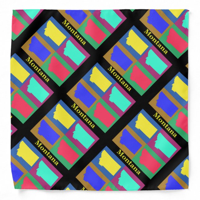 Montana Map Bandana (Front)