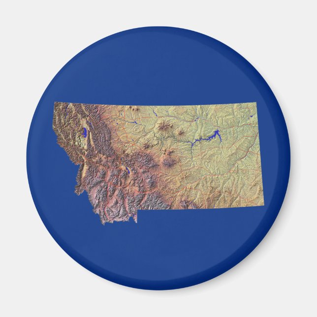 Montana Map Magnet (Front)