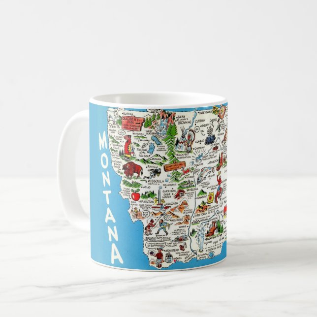 Montana Map Mug (Front Left)