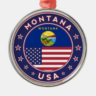Montana Metal Ornament