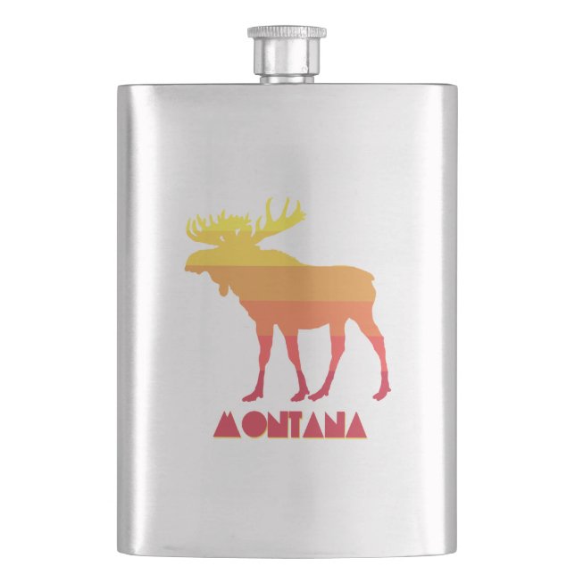Montana Moose Flask (Front)