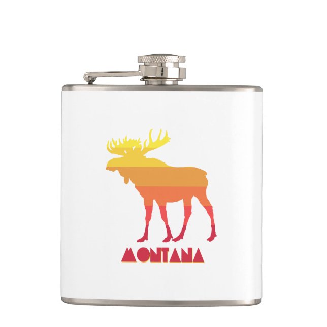 Montana Moose Flask (Front)