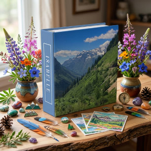 Montana Mountain Landscape Scenic View 3 Ring Binder