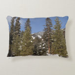 Montana Mountain Trails in Winter Landscape Photo Accent Pillow