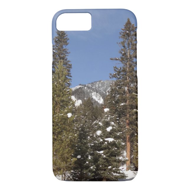 Montana Mountain Trails in Winter Landscape Photo Case-Mate iPhone Case (Back)